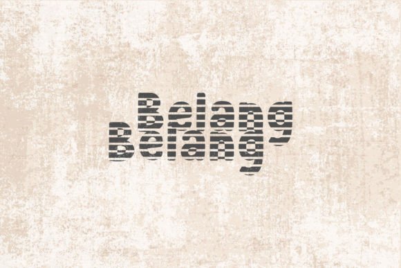Belang Belang: A Serif Font for Elegant Branding