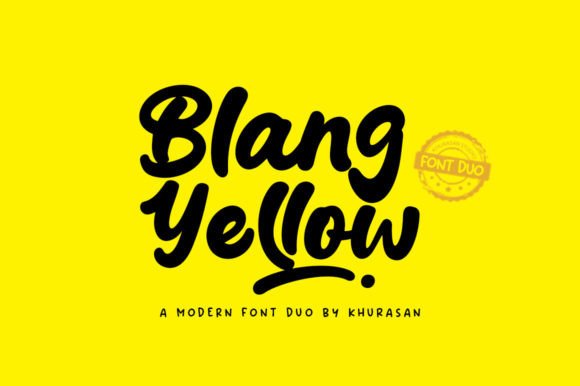 Blang Yellow Duo Font