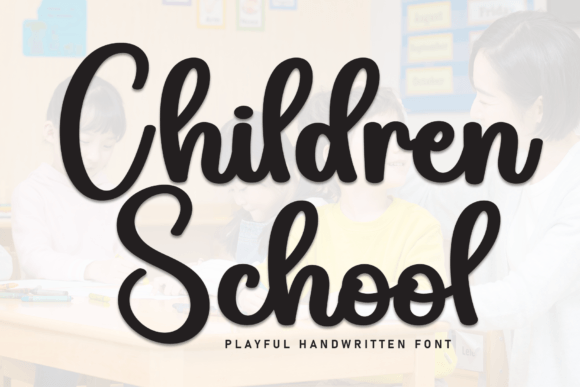Children School Font: A Magical Script for Editorial Design