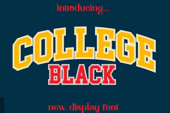 College Black Font for Bold Branding