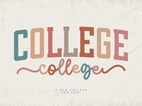 College Duo Font for Creative Projects