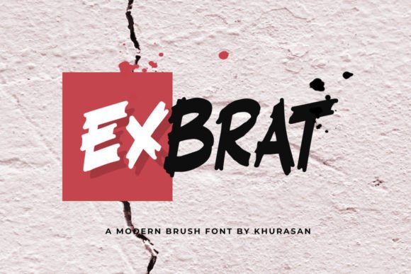 Exbrat: A Brush Font for Business Branding