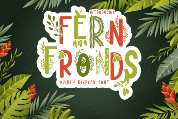 Fern Fronds Font for Creative Brands