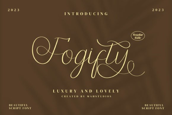 Fogifty: A Luxe Script Font for Marketers