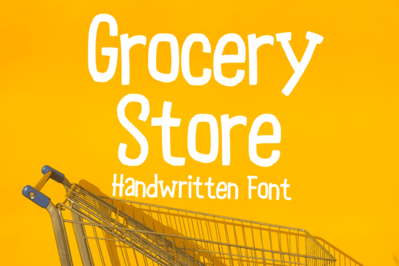 Grocery Store Font for Creative Design