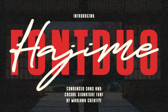 Hajime Font Duo: A Display Font for Bold Campaigns