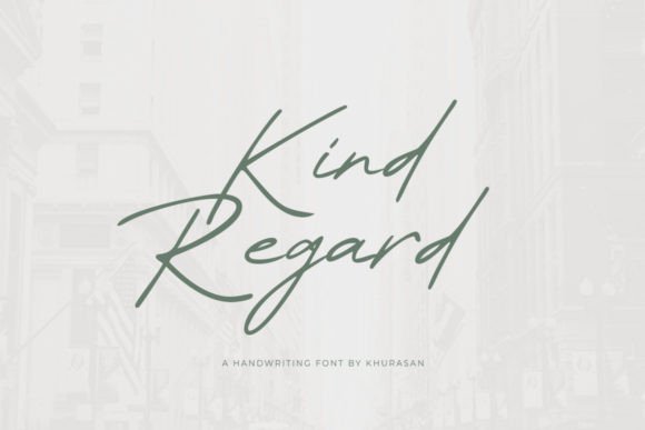 Kind Regard Font for Web Design