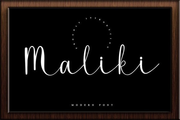 Maliki Font: Elegant Script for Crafters