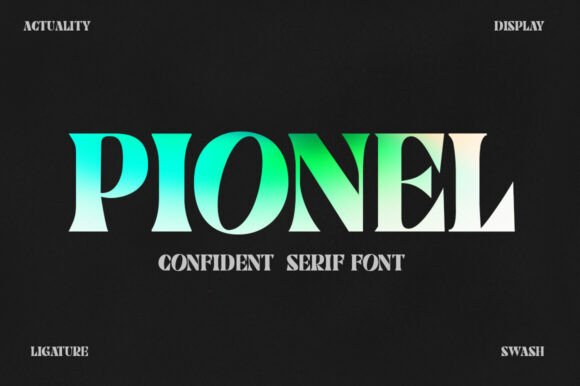 Pionel Font: Bold Display Type