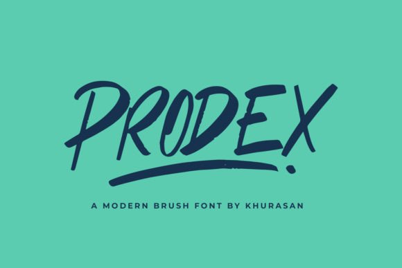 Prodex: A Bold Brush Font for Business