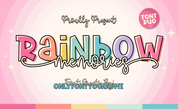 Rainbow Memories Font for Bold Campaigns