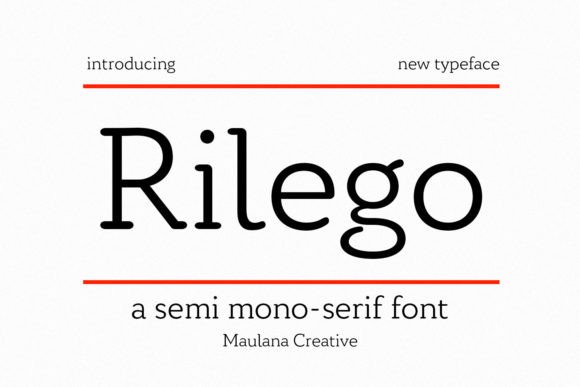 Rilego Font for Creative Projects