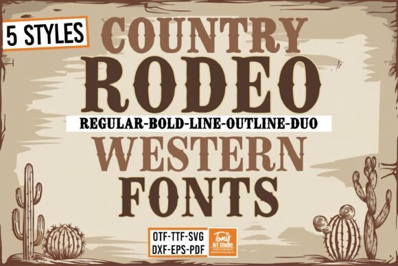 Rodeo Bundle Font for Creative Projects