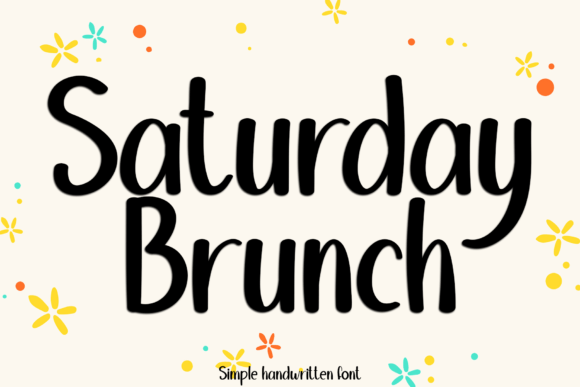 Saturday Brunch Font for Business Branding