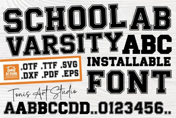 School Varsity Font for Bold Branding