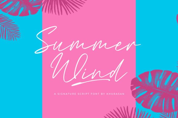 Summer Wind Font for Creative Design